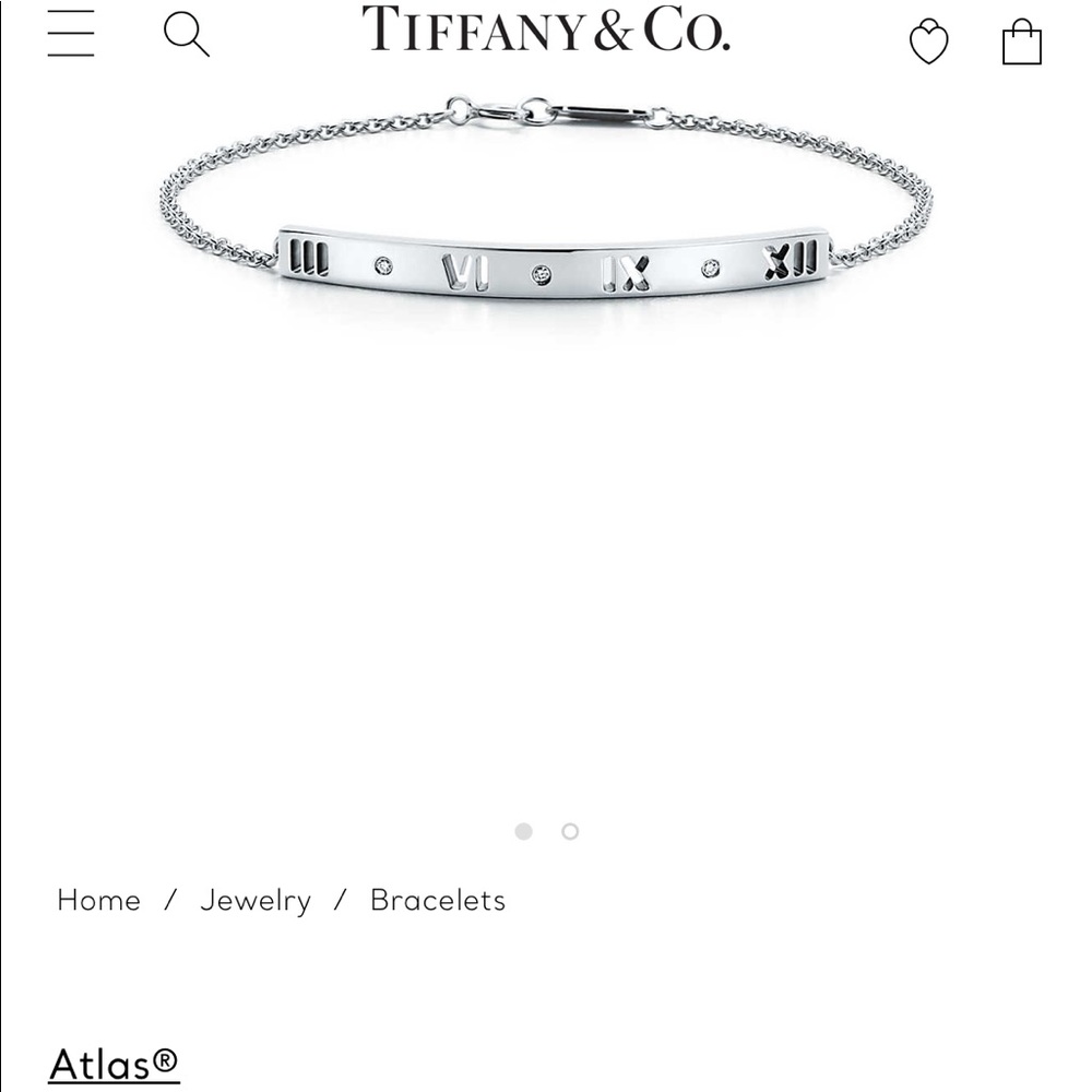 Authentic Tiffany’s Pierced Bar Atlas Bracelet